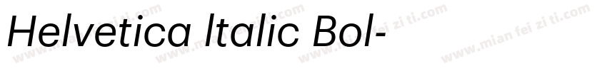 Helvetica ltalic Bol字体转换